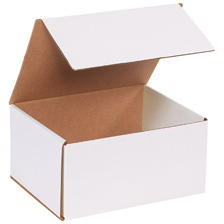 Bsc Preferred 10 x 8 x 5'' White Corrugated Mailers, 50PK BUY00017184